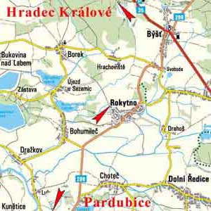 Mapa okol� Rokytna